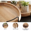 image:imageSignature Design by Ashley Oval Decorative Tray Set of 2 Rustic Brown
