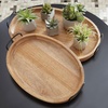 image:imageSignature Design by Ashley Oval Decorative Tray Set of 2 Rustic Brown
