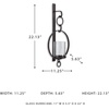 image:imageSignature Design by Ashley Oversized Candle Wall Sconce BronzeTone DecorBronze