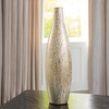 image:imageSignature Design by Ashley Plawite Vase Mercury Glass Vase with Antiqued Silvertone Finish for Faux and Dried Floral Arrangements 6 W x 6 D x 2113 H