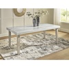 image:imageSignature Design by Ashley Rectangular Dining Table Faux Marble 76 in