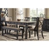 image:imageSignature Design by Ashley Rectangular Farmhouse Dining Table 6 DrawersAlmost Black