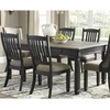 image:imageSignature Design by Ashley Rectangular Farmhouse Dining Table 6 DrawersAlmost Black