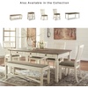 image:imageSignature Design by Ashley Rectangular Farmhouse Dining Table 6 DrawersWhitewash