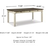 image:imageSignature Design by Ashley Rectangular Farmhouse Dining Table 6 DrawersWhitewash