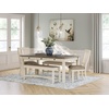 image:imageSignature Design by Ashley Rectangular Farmhouse Dining Table 6 DrawersWhitewash