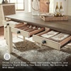 image:imageSignature Design by Ashley Rectangular Farmhouse Dining Table 6 DrawersWhitewash