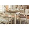 image:imageSignature Design by Ashley Rectangular Farmhouse Dining Table 6 DrawersWhitewash