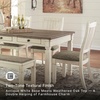 image:imageSignature Design by Ashley Rectangular Farmhouse Dining Table 6 DrawersWhitewash