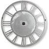 image:imageSignature Design by Ashley Reinport Contemporary Glass and Crystal Analog Wall Clock with Roman Numerals Sliver amp Black