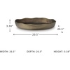 image:imageSignature Design by Ashley Round Decorative Tray 205 in Champagne Gold