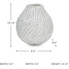 image:imageSignature Design by Ashley Round Terra Cotta Vase Distressed WhiteWhite