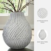image:imageSignature Design by Ashley Round Terra Cotta Vase Distressed WhiteWhite