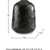 image:imageSignature Design by Ashley Ryanford Modern Indoor 10 HandCarved Glass Tabletop Vase Black725 W x 725 D x 10 H