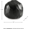 image:imageSignature Design by Ashley Ryanford Modern Indoor 10 HandCarved Glass Tabletop Vase Black75 W x 75 D x 7 H