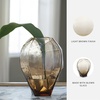 image:imageSignature Design by Ashley Sculptural Amber Brown Glass Flower Vase