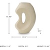 image:imageSignature Design by Ashley Sculptural Tall Beige VaseBeige