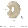 image:imageSignature Design by Ashley Sculptural Tall Beige VaseBeige