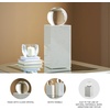 image:imageSignature Design by Ashley Sellner Sculpture Clear Crystal and White Marble Sculpture Minimalist Modern Accent for Contemporary Shelves Consoles and Tabletops 5 W x 5 D x 1225 H5 W x 5 D x 1425 H