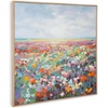 image:imageSignature Design by Ashley Sethford Classic Hand Painted Flower Wall Art 48 x 48 Inches Blue amp Orange