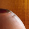 image:imageSignature Design by Ashley Small Amber Glass Vase GridDark Brown
