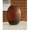 image:imageSignature Design by Ashley Small Amber Glass Vase GridDark Brown