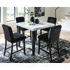 image:imageSignature Design by Ashley Square Counter Height Dining Table GrayBlack