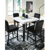 image:imageSignature Design by Ashley Square Counter Height Dining Table GrayBlack
