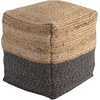 image:imageSignature Design by Ashley Sweed Valley Jute Cotton amp Farmhouse Poufs 19 x 19 Inches amp 175 x 2025 InchesWhite