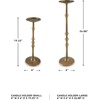 image:imageSignature Design by Ashley Tall Antique Brass Pillar Candle Holder Set