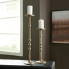 image:imageSignature Design by Ashley Tall Antique Brass Pillar Candle Holder Set
