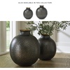 image:imageSignature Design by Ashley Tall Hammered Metal Flower Vase PewterGold