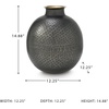 image:imageSignature Design by Ashley Tall Hammered Metal Flower Vase PewterGold
