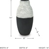 image:imageSignature Design by Ashley Tall Large Decorative Vase Black and WhiteAntique White  Black