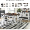 image:imageSignature Design by Ashley Valebeck 1Piece Dining Table Farmhouse TrestleCounter Rectangular