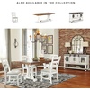 image:imageSignature Design by Ashley Valebeck 1Piece Dining Table Farmhouse TrestleStandard Rectangular