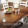 image:imageSignature Design by Ashley Valebeck 1Piece Dining Table Farmhouse TrestleStandard Rectangular