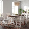 image:imageSignature Design by Ashley Valebeck 1Piece Dining Table Farmhouse TrestleStandard Rectangular