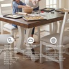 image:imageSignature Design by Ashley Valebeck 1Piece Dining Table Farmhouse TrestleStandard Rectangular
