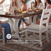 image:imageSignature Design by Ashley Valebeck 1Piece Dining Table Farmhouse TrestleStandard Rectangular