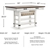 image:imageSignature Design by Ashley Valebeck Counter Height Dining Table Storage