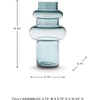 image:imageSignature Design by Ashley Vallmen Minimalist Watertight Glass 10 Vase Light BlueTransparent Blue