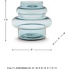 image:imageSignature Design by Ashley Vallmen Minimalist Watertight Glass 10 Vase Light BlueTransparent Blue