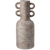 image:imageSignature Design by Ashley Wellbridge Traditional Indoor Abstract Terra Cotta Tabletop Vase with Handle White amp Light Brown