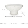 image:imageSignature Design by Ashley White Speckled Terra Cotta Centerpiece Bowl