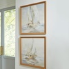 image:imageSignature Design by Ashley Winbrook Coastal Hand Painted Wall Art Set 30 x 30 Inches Set of 2 Beige amp Light Gray