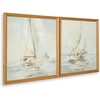 image:imageSignature Design by Ashley Winbrook Coastal Hand Painted Wall Art Set 30 x 30 Inches Set of 2 Beige amp Light Gray
