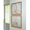 image:imageSignature Design by Ashley Winbrook Coastal Hand Painted Wall Art Set 30 x 30 Inches Set of 2 Beige amp Light Gray