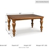 image:imageSignature Design by Ashley Wood Counter Height Dining Table for 6 Brown
