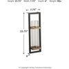 image:imageSignature Design by Ashley Wood and Metal Wall Candle Sconce Colburn